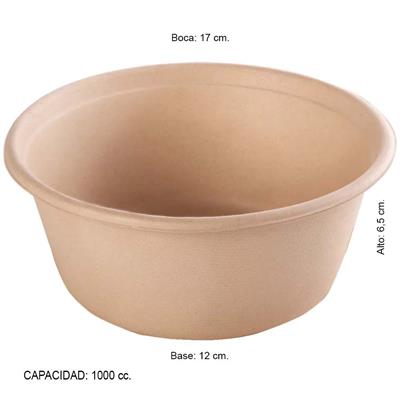 BANDEJA BIO BOWL 18 cm. x 10 u.