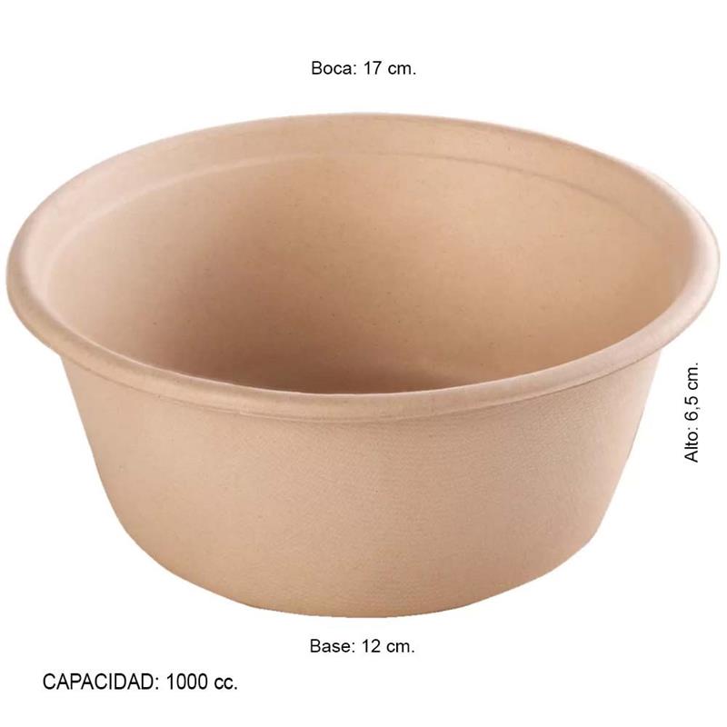 BANDEJA BIO BOWL 18 cm. x 10 u.