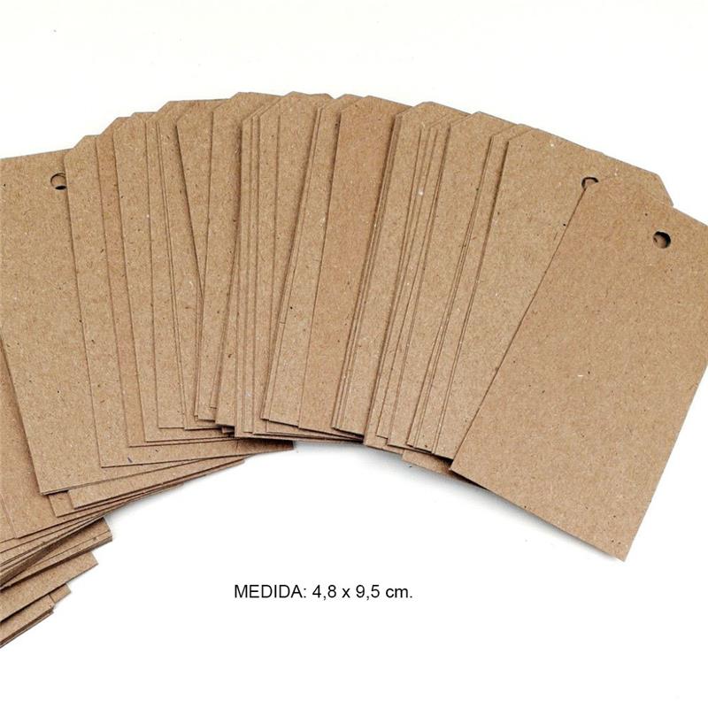 ETIQUETA COLGANTE 4,8 x 9,5 cm. Kraft