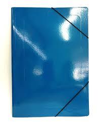 CARPETA SOLAPA y ELASTICO 35x50 Azul