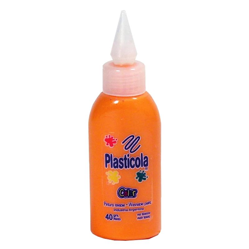 PLASTICOLA COLOR x 40 g. Naranja