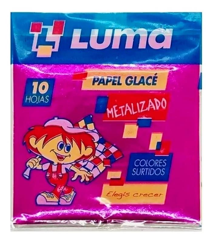 PAPEL GLACE METAL x 10 h.