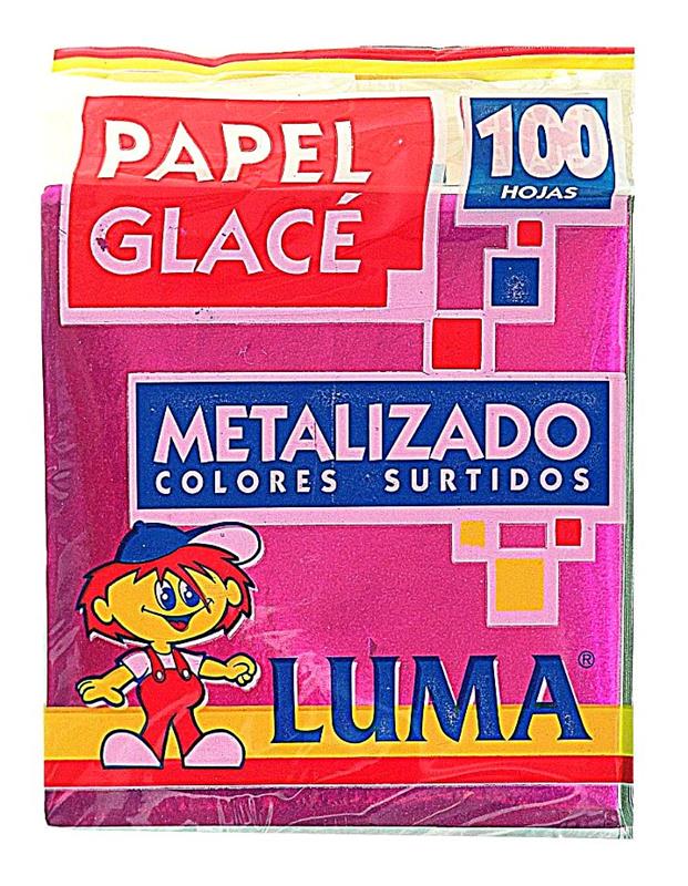 PAPEL GLACE METAL x 100 h.