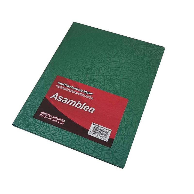 CUADERNO 19x23 Rayado Verde x 50 h.