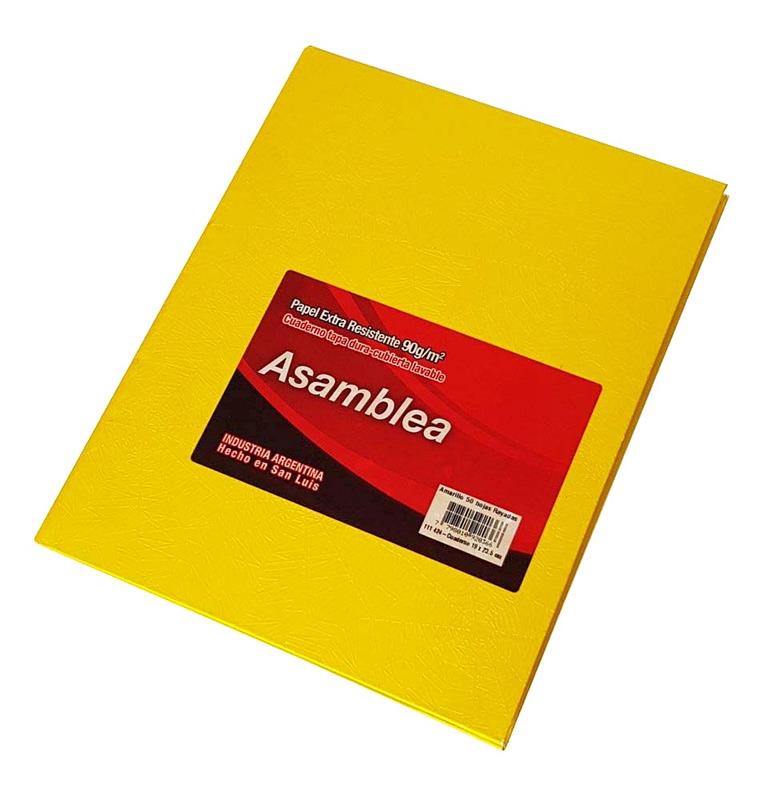 CUADERNO 19x23 Rayado Amarillo x 50 h.