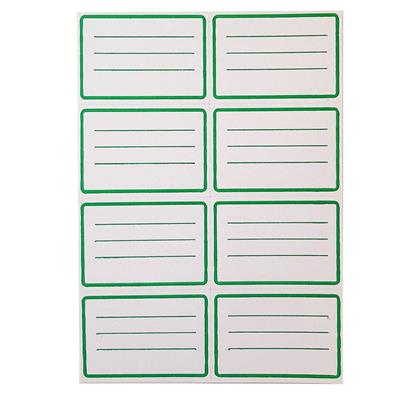 ETIQUETA ESCOLAR x 24 u. VERDE