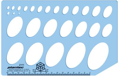 PLANTILLA ELIPSES Perspectiva Isométrica