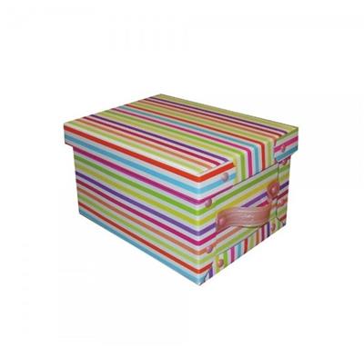 CAJA BAULERA CHICA RAYADA c/Manija