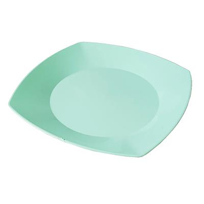 PLATO CUADRADO Grande x 10 u. Verde Pastel