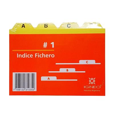 INDICE FICHERO Nº 1