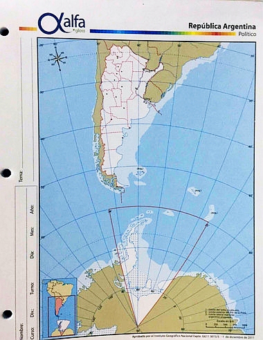 MAPA Nº 3 ARGENTINA BICONTINENTAL Politico