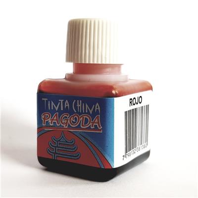 TINTA CHINA PAGODA x 17 cc. Rojo.