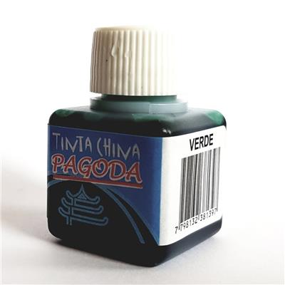 TINTA CHINA PAGODA x 17 cc. Verde.