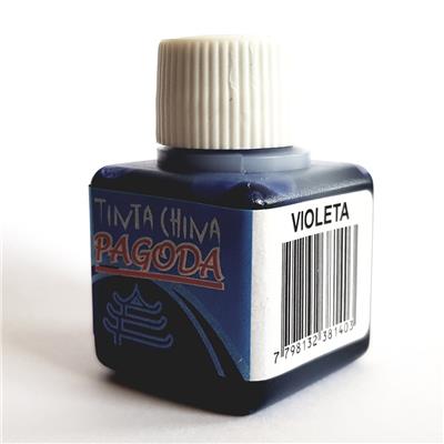 TINTA CHINA PAGODA x 17 cc. Violeta.