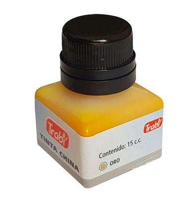 TINTA CHINA TRABI x 15 cc. Oro