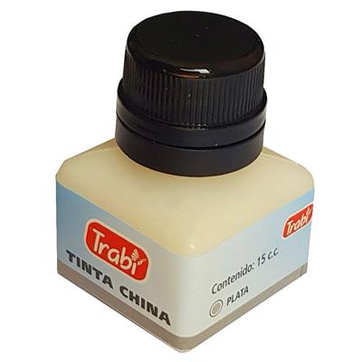 TINTA CHINA TRABI x 15 cc Plata