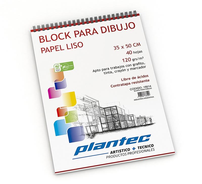 BLOCK DIBUJO 35x50 LISO de 120 g. x 40 h.