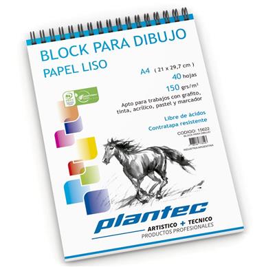 BLOCK DIBUJO A4 LISO de 150 g. x 40 h.
