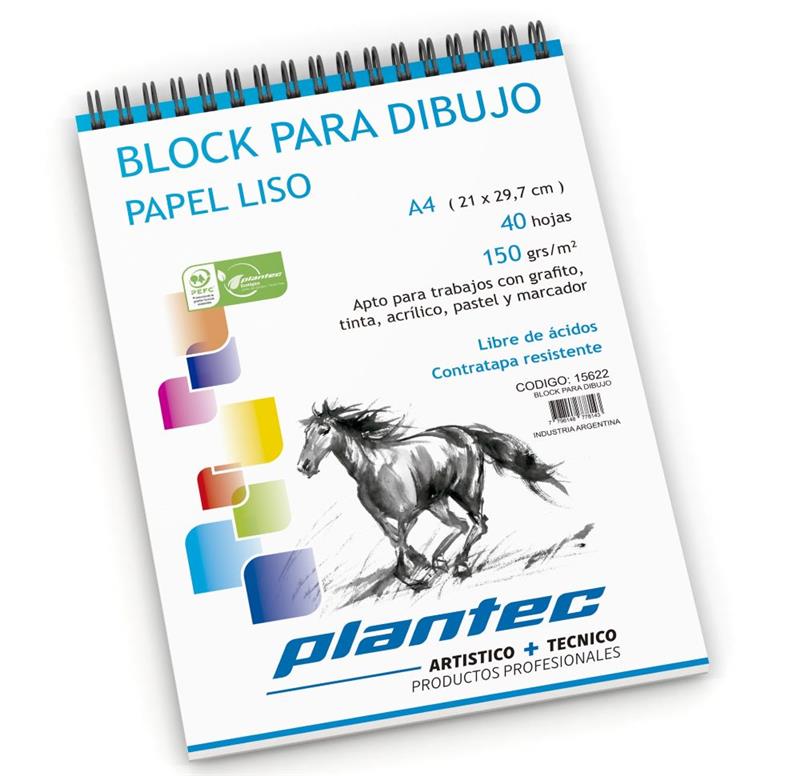 BLOCK DIBUJO A4 LISO de 150 g. x 40 h.