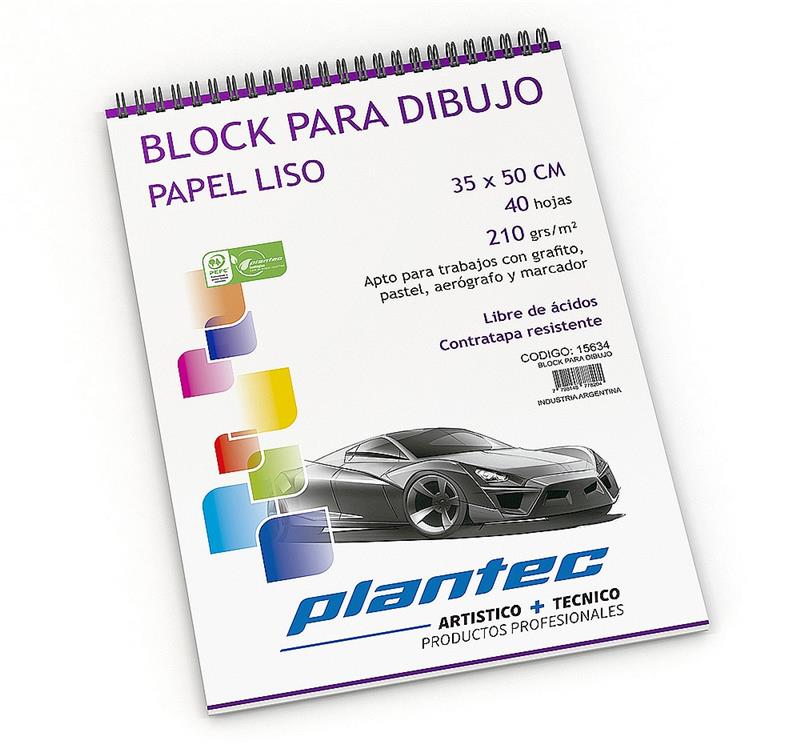 BLOCK DIBUJO 35x50 LISO de 210 g. x 40 h.