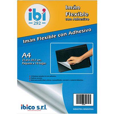 IMAN FLEXIBLE A4 AUTOADHESIVO x HOJA