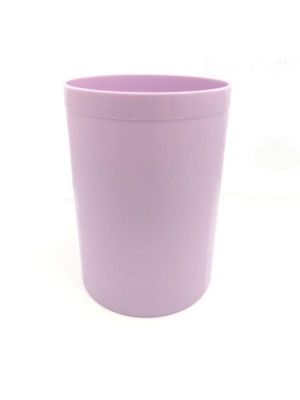 PORTA LAPIZ PLASTICO REDONDO Violeta Pastel