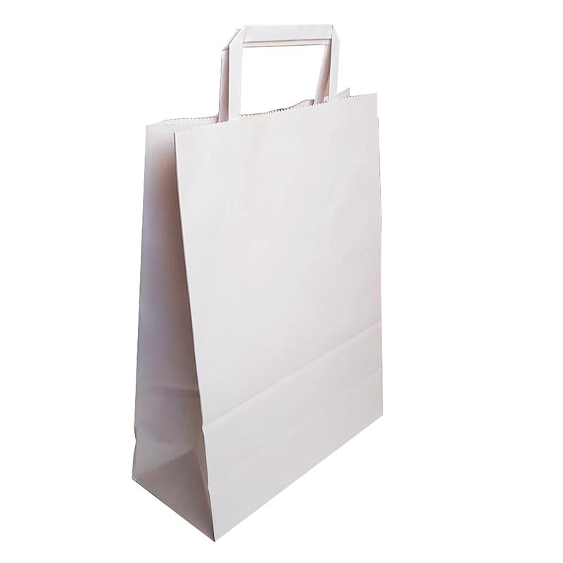 BOLSA PAPEL 22x10x30 con Manija Blanca