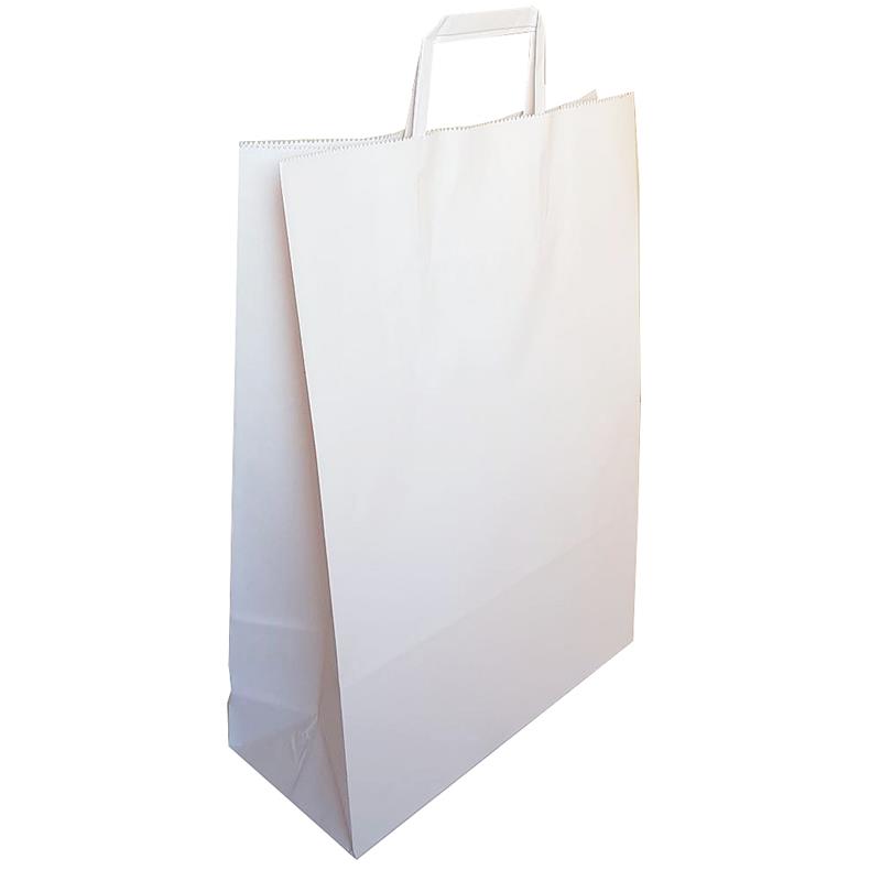 BOLSA PAPEL 30x12x41 con Manija Blanca