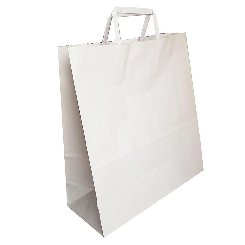 BOLSA PAPEL 30x12x32 con Manija Blanca