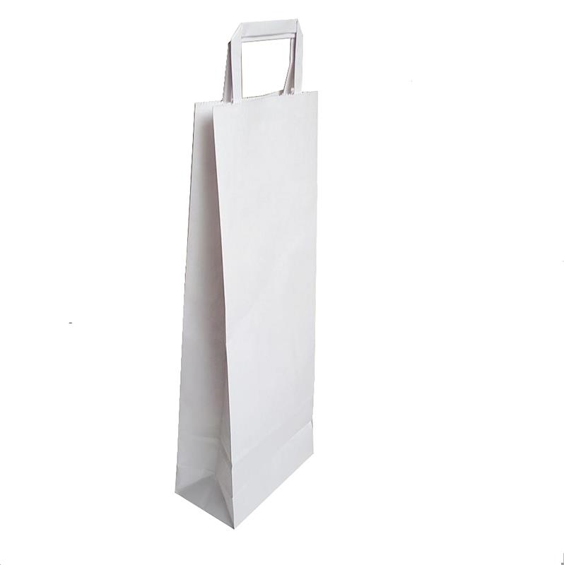 BOLSA PAPEL 22x10x42 con Manija Blanca (2 Botellas)