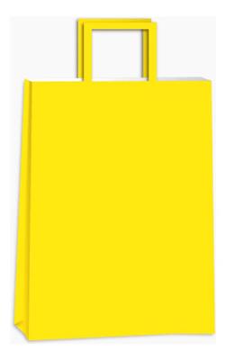 BOLSA PAPEL 30x12x41 Amarilla