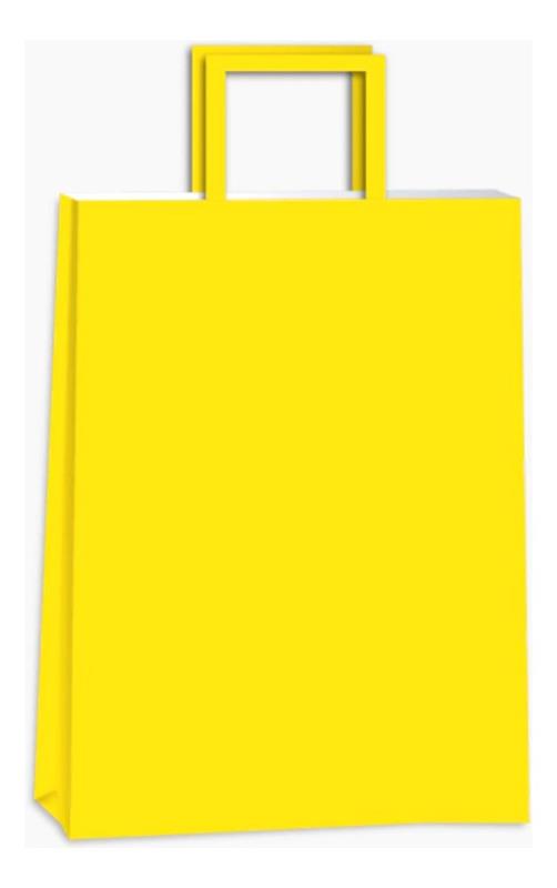 BOLSA PAPEL 30x12x41 Amarilla