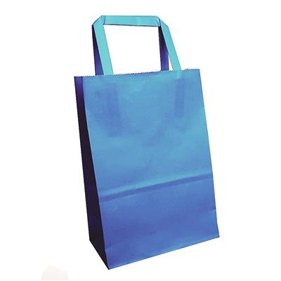 BOLSA PAPEL 14x08x20 con Manija Azul