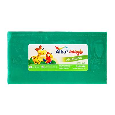 PLASTILINA ALBA x 250 g. Verde