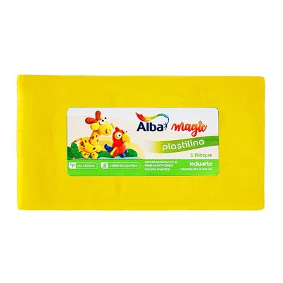 PLASTILINA ALBA x 250 g. Amarilla