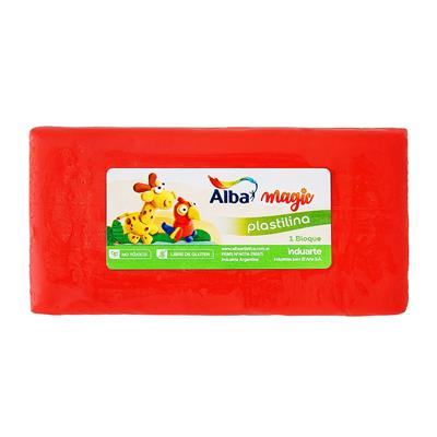 PLASTILINA ALBA x 250 g. Roja
