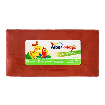 PLASTILINA ALBA x 250 g. Marrón