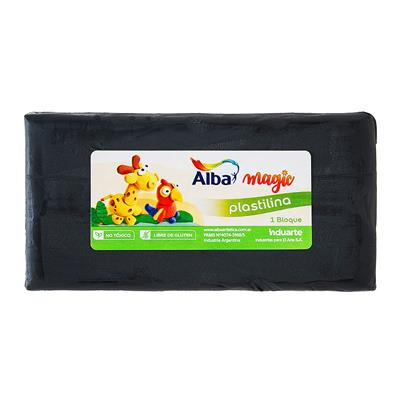 PLASTILINA ALBA x 250 g. Negra