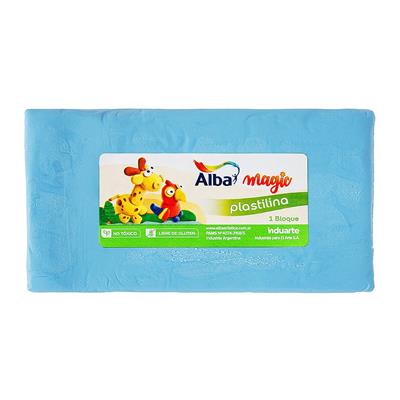 PLASTILINA ALBA x 250 g. Celeste