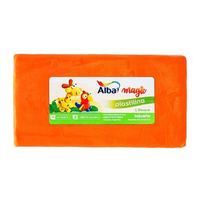 PLASTILINA ALBA x 250 g. Naranja