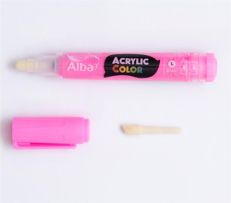 MARCADOR ALBA ACRYLIC L Rosa Chicle