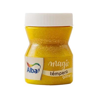 TEMPERA GLITTER x 100 g. Amarilla