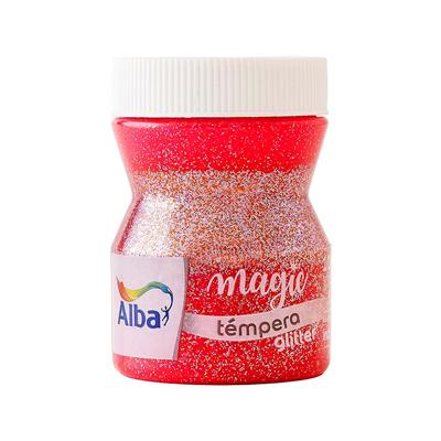 TEMPERA GLITTER x 100 g. Rosa