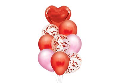 GLOBO SET x 9 PREMIUM Rojo