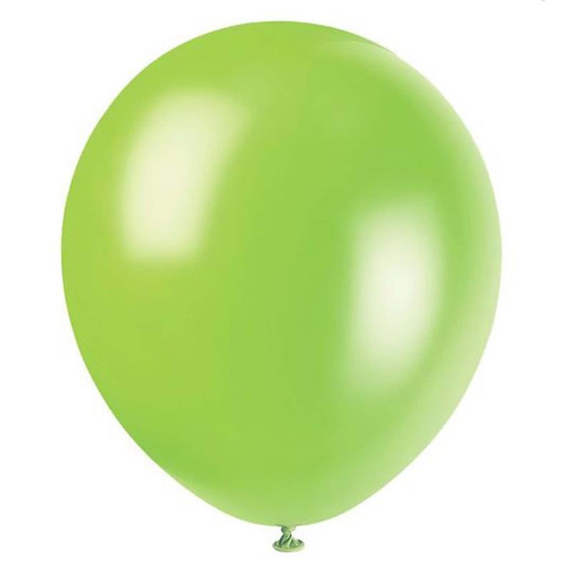 GLOBO PERLADO 12 Verde manzana x 25 u.