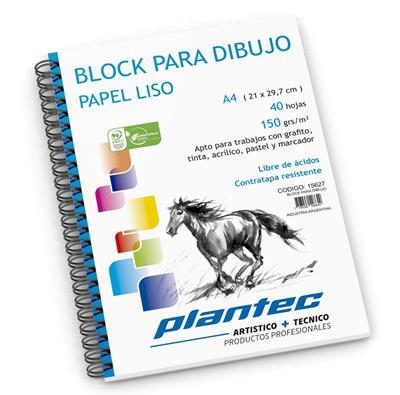 BLOCK DIBUJO A4 LISO de 150 g. x 40 h.