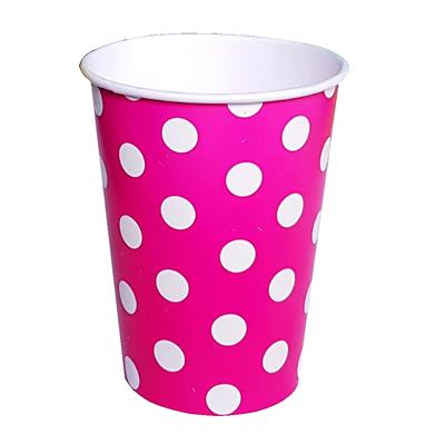 VASO POLIPAPEL 8 oz. x 10 u. Lunar Fucsia