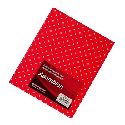 CUADERNO 19x23 Rayado Lunar Rojo x 50 h.
