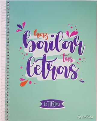 CUADERNO LETTERING 22 x 29 cm. ASAMBLEA