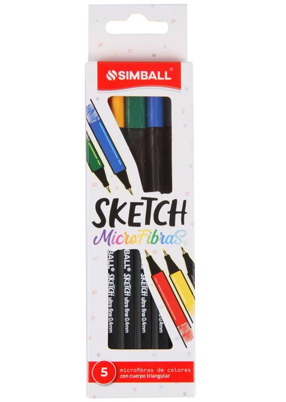 MICROFIBRAS SIMBALL SKETCH x 5 u.